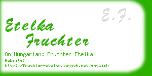 etelka fruchter business card